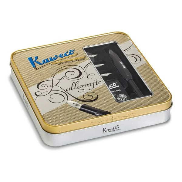 Kaweco Calligraphy Set Black 1 Fountain Pen 4 Nibs 3 Kaweco Calligraphy Set Black 1 Fountain Pen 4 Nibs