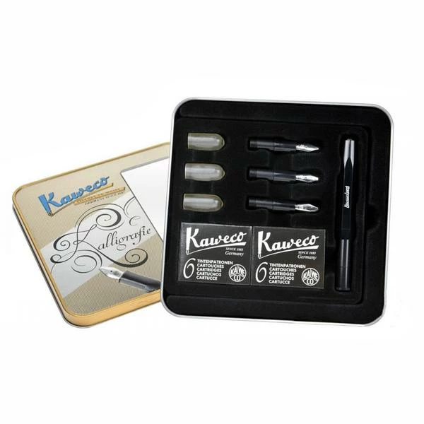 Kaweco Calligraphy Set Black 1 Fountain Pen 4 Nibs 1 Kaweco Calligraphy Set Black 1 Fountain Pen 4 Nibs