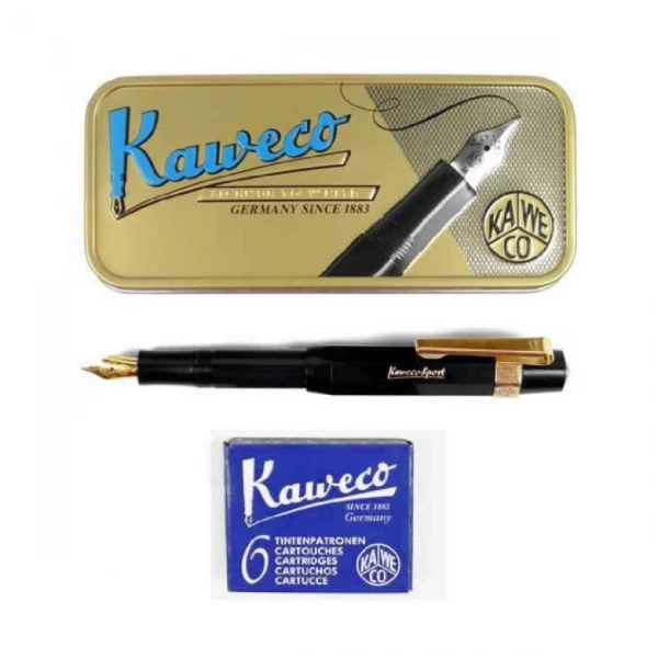 Kaweco Fountain Pen Calligraphy Sport Set Black 1 Kaweco Fountain Pen Calligraphy Sport Set Black