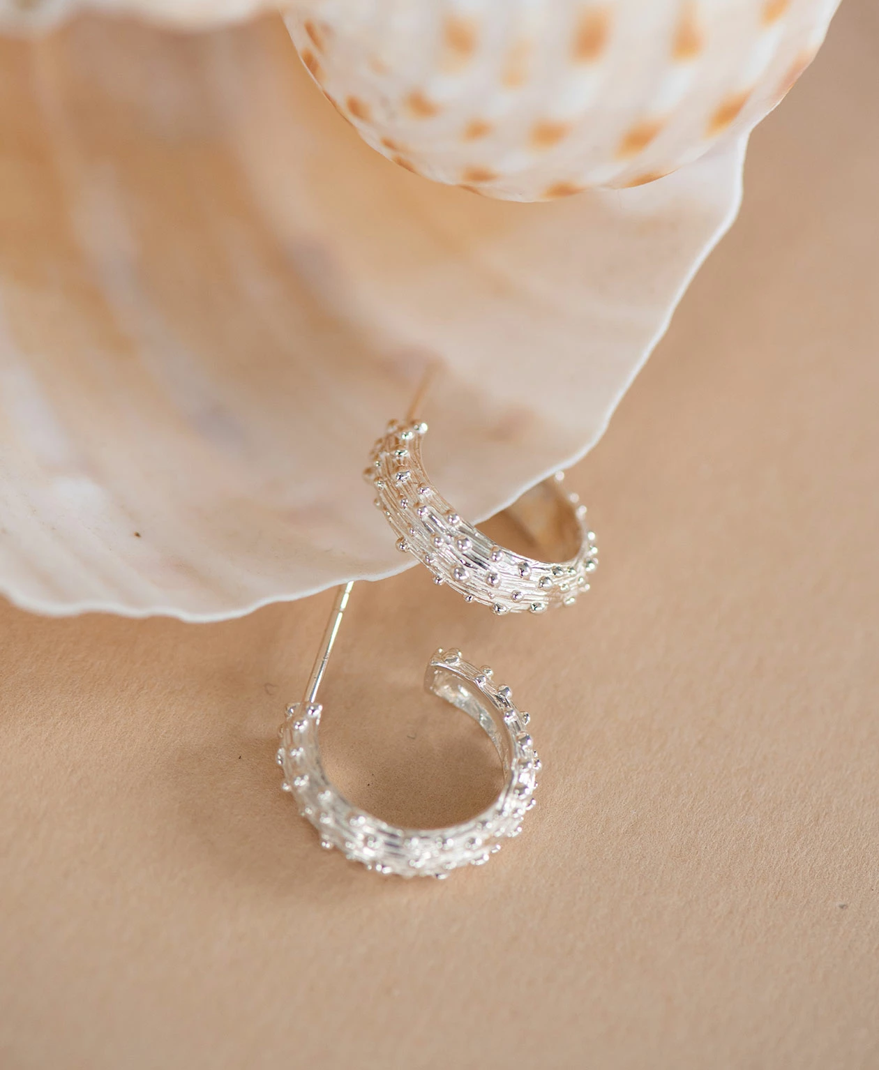 Zoe and Morgan Mini Komodo Silver Hoops 1 Zoe and Morgan Mini Komodo Silver Hoops