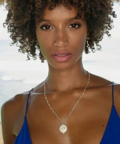 Zoe and Morgan Peace Necklace Silver with White Zircon 11 Zoe and Morgan Peace Necklace Silver with White Zircon