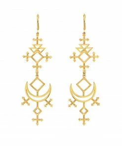Zoe and Morgan Lunja Earrings Gold 6 Zoe and Morgan Lunja Earrings Gold