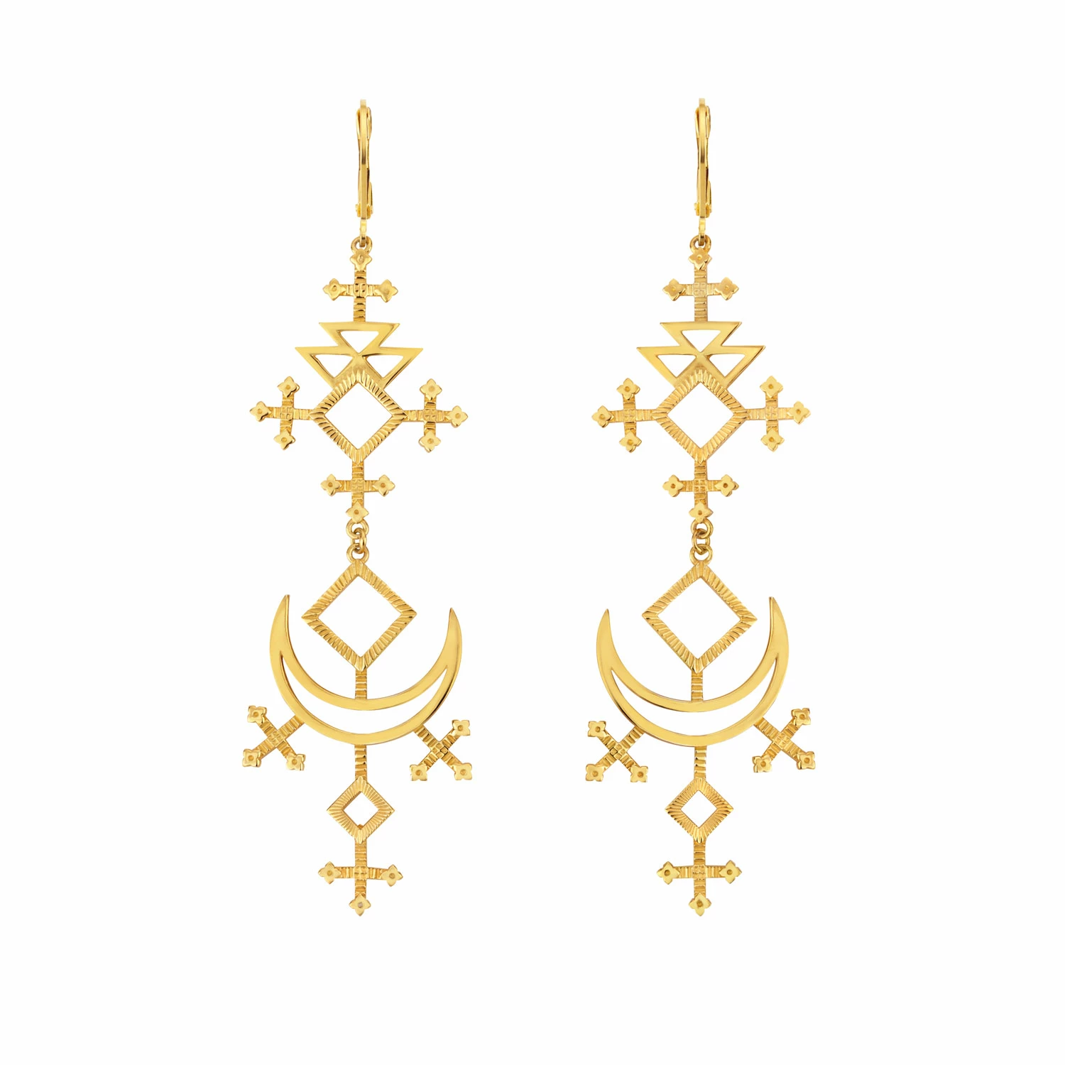 Zoe and Morgan Lunja Earrings Gold 3 Zoe and Morgan Lunja Earrings Gold