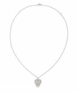 Zoe and Morgan Heart Rays Necklace Silver 8 Zoe and Morgan Heart Rays Necklace Silver