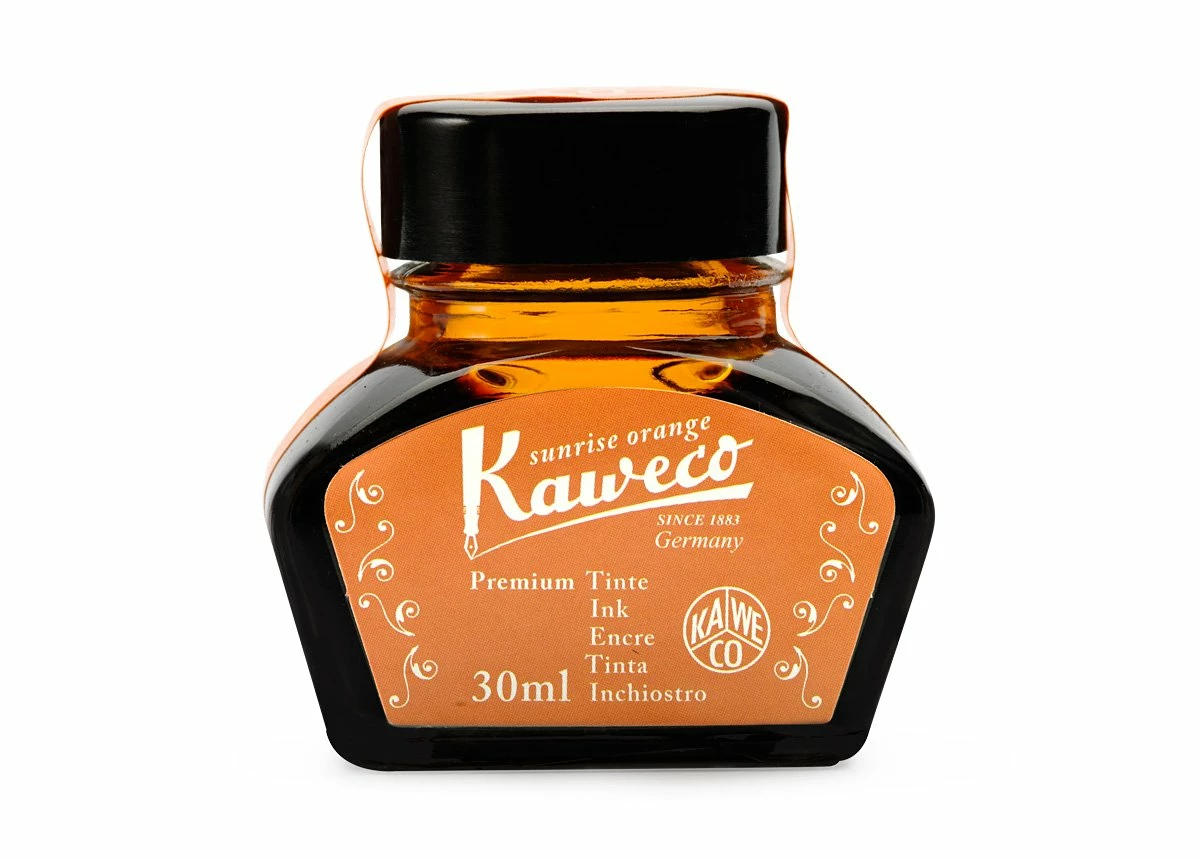 Kaweco Ink Bottle 30ml - Sunrise Orange 1 Kaweco Ink Bottle 30ml - Sunrise Orange