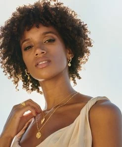 Zoe and Morgan Vera Earrings Gold with White Topaz 9 Zoe and Morgan Vera Earrings Gold with White Topaz