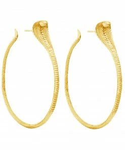 Zoe and Morgan Gold Snake Hoops 6 Zoe and Morgan Gold Snake Hoops