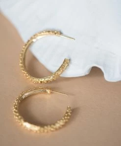 Zoe and Morgan Komodo Gold Hoops