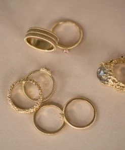 Zoe and Morgan Komodo Stacker Gold Ring