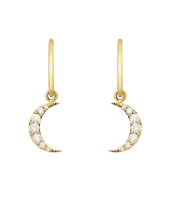Zoe and Morgan Luna Single Hoop Earrings