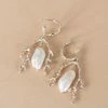 Zoe and Morgan Mutiara Pearl Silver Earrings