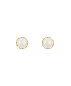 Zoe and Morgan Pearl Stud Earrings Gold 9 Zoe and Morgan Pearl Stud Earrings Gold