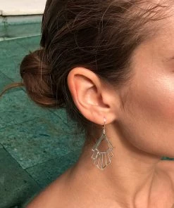 Zoe and Morgan Silver Flossie Earrings