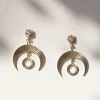 Zoe and Morgan Hatha Gold Earrings