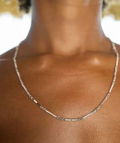 Zoe and Morgan Ameena Chain Necklace 50cm Silver