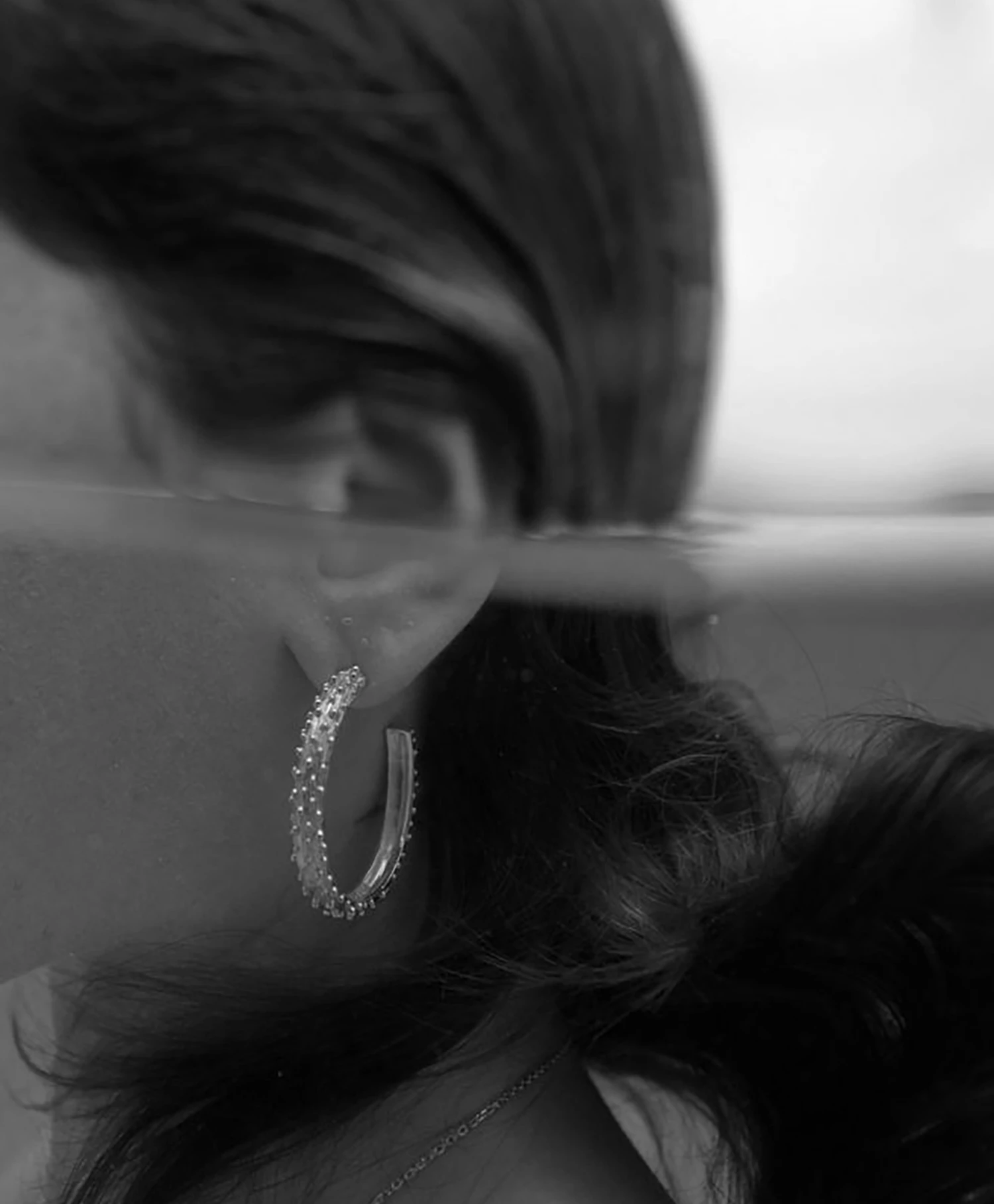 Zoe and Morgan Komodo Hoop Earrings Silver 1 Zoe and Morgan Komodo Hoop Earrings Silver