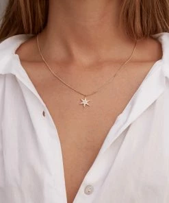 Zoe and Morgan Gold Anahata Star Diamond Necklace 7 Zoe and Morgan Gold Anahata Star Diamond Necklace
