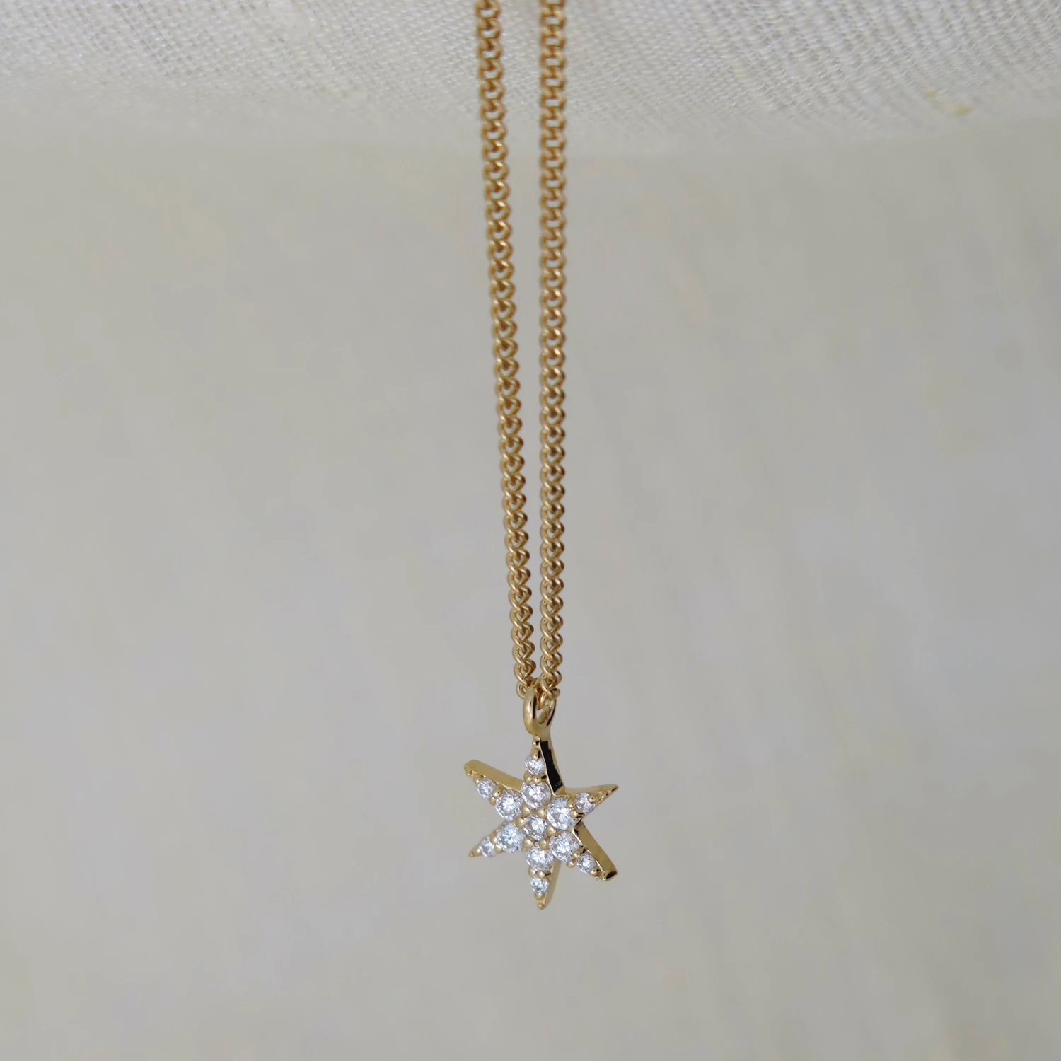 Zoe and Morgan Mini Anahata Diamond Necklace 2 Zoe and Morgan Mini Anahata Diamond Necklace