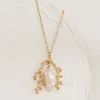 Zoe and Morgan Mutiara Pearl Gold Necklace