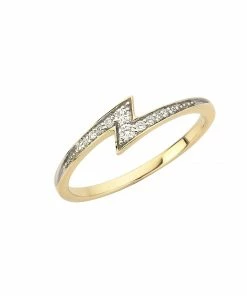 Zoe and Morgan Zap Diamond Gold Ring