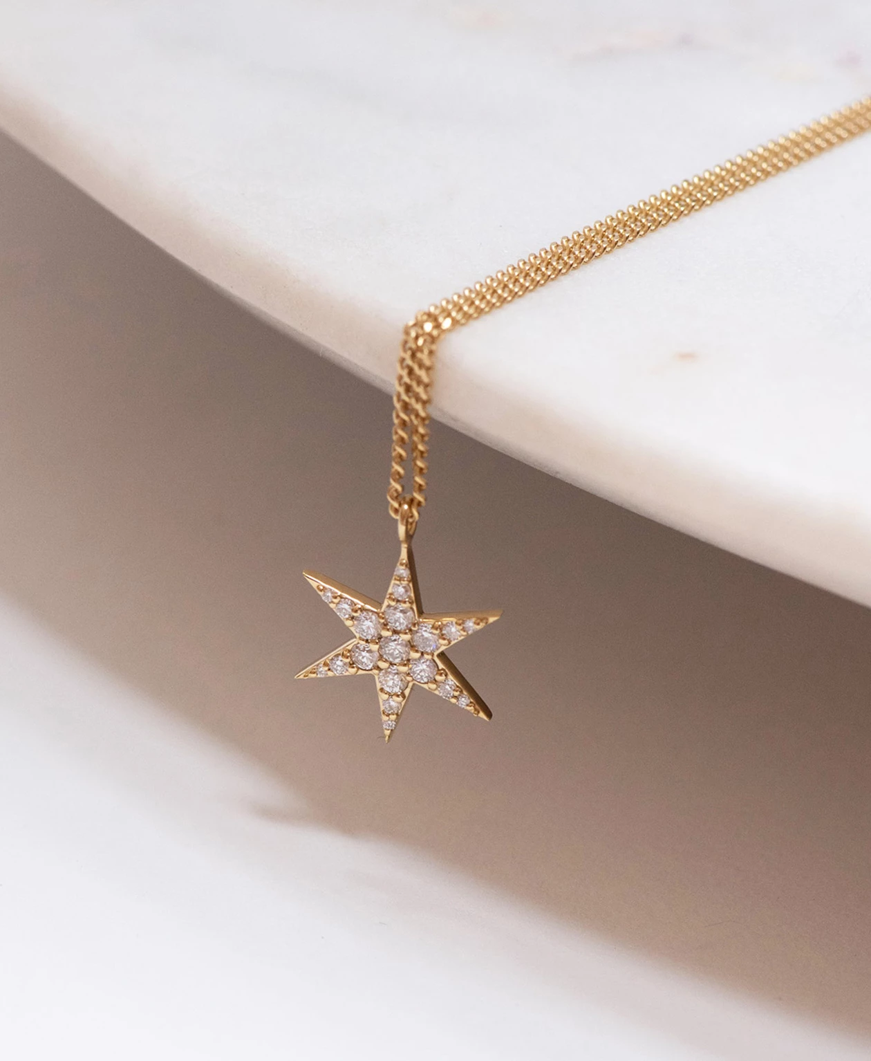 Zoe and Morgan Gold Anahata Star Diamond Necklace 5 Zoe and Morgan Gold Anahata Star Diamond Necklace