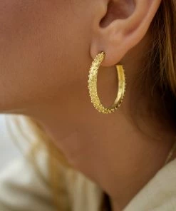Zoe and Morgan Komodo Gold Hoops