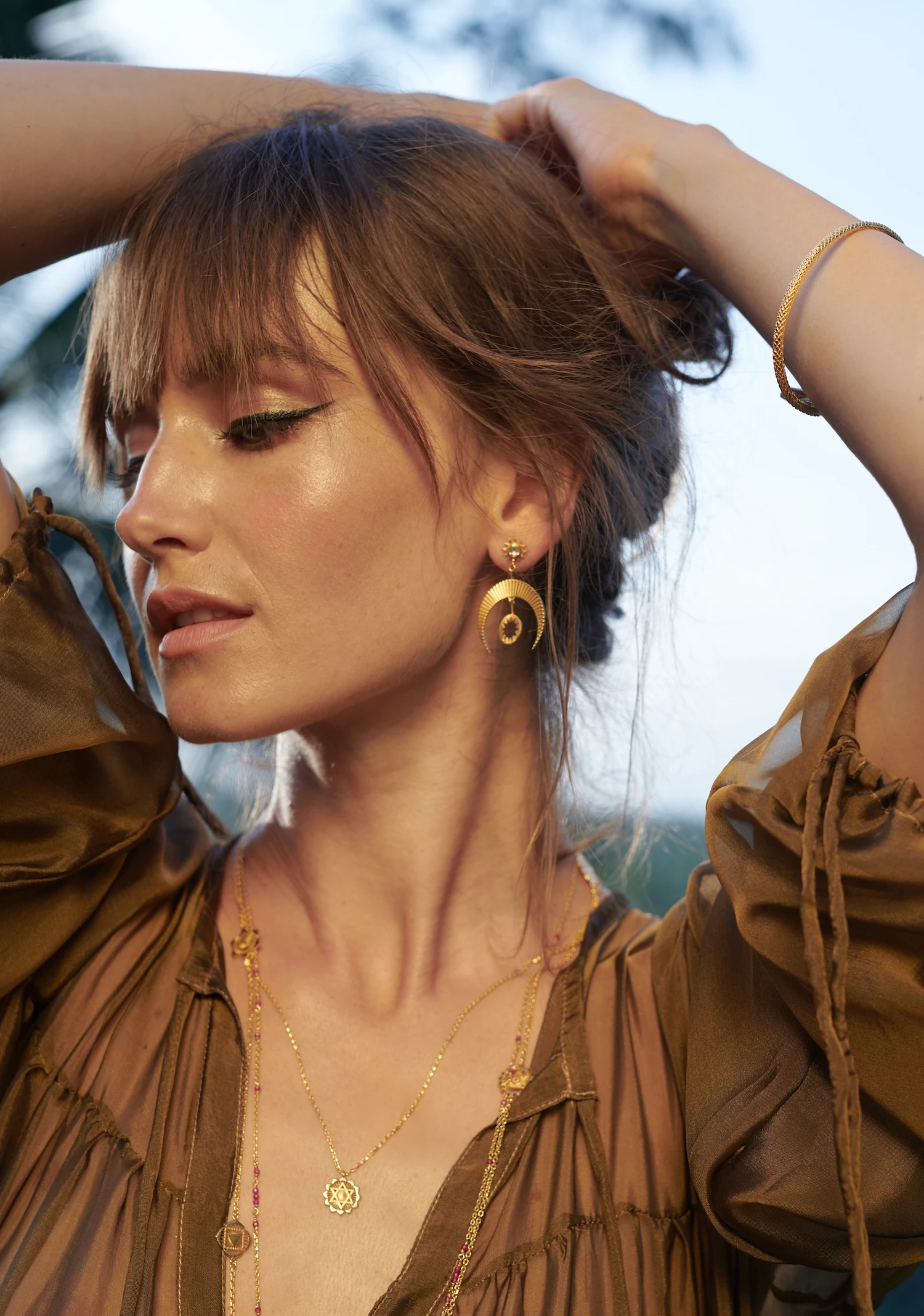 Zoe and Morgan Fourth Chakra Gold Necklace 3 Zoe and Morgan Fourth Chakra Gold Necklace