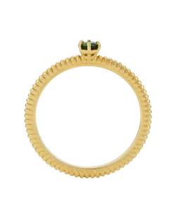 Zoe and Morgan Anchored Sytacker Ring Gold and Chrome Diopside 9 Zoe and Morgan Anchored Sytacker Ring Gold and Chrome Diopside