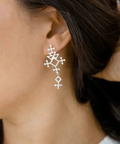 Zoe and Morgan Talitha Earrings Silver