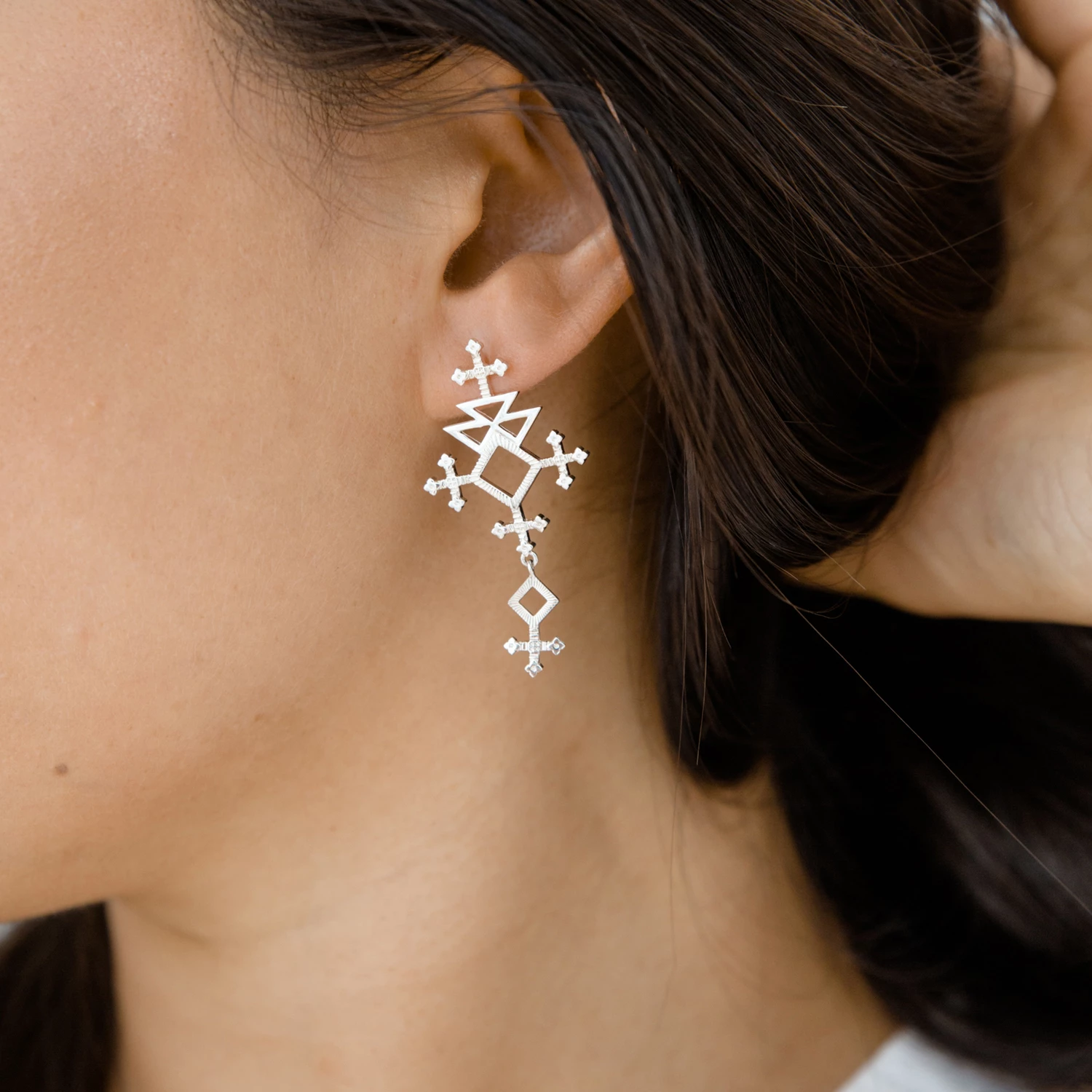 Zoe and Morgan Talitha Earrings Silver 2 Zoe and Morgan Talitha Earrings Silver