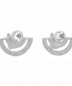 Zoe and Morgan Silver With White Zircon Golden Hour Earrings 9 Zoe and Morgan Silver With White Zircon Golden Hour Earrings