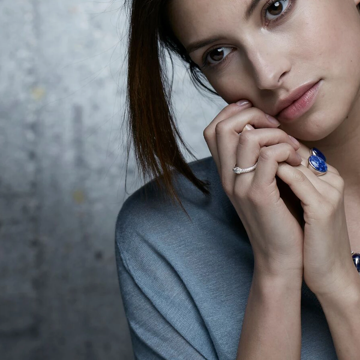 Zoe and Morgan Silver Eternity Snake Ring 4 Zoe and Morgan Silver Eternity Snake Ring