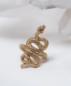 Zoe and Morgan Kundalini Snake Gold Ring 7 Zoe and Morgan Kundalini Snake Gold Ring