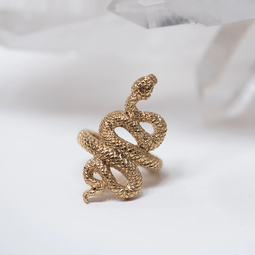 Zoe and Morgan Kundalini Snake Gold Ring 4 Zoe and Morgan Kundalini Snake Gold Ring
