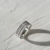 Zoe and Morgan Moored Stacker Ring Silver