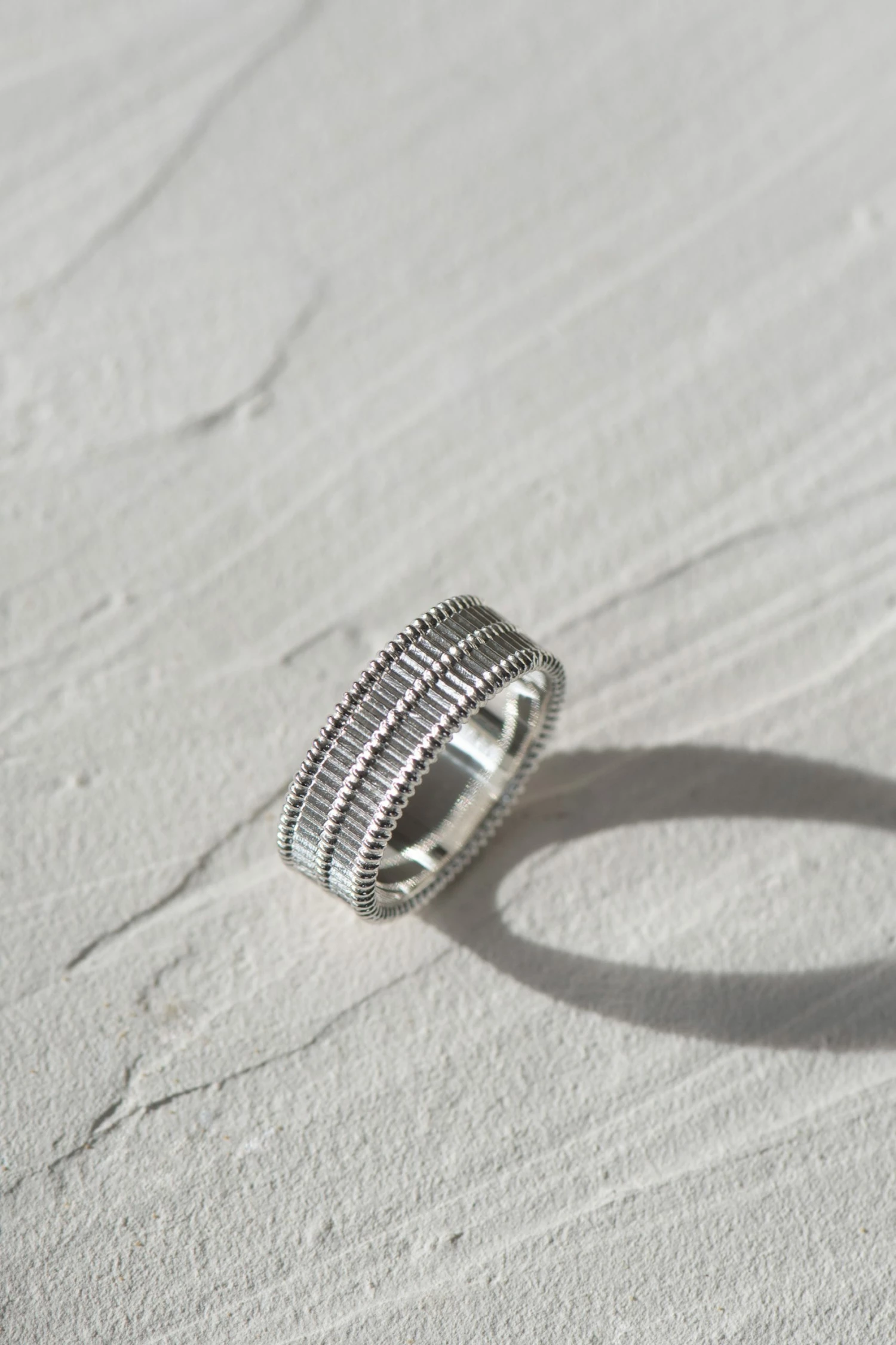 Zoe and Morgan Moored Stacker Ring Silver 1 Zoe and Morgan Moored Stacker Ring Silver