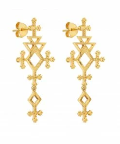 Zoe and Morgan Talitha Earrings Gold 9 Zoe and Morgan Talitha Earrings Gold