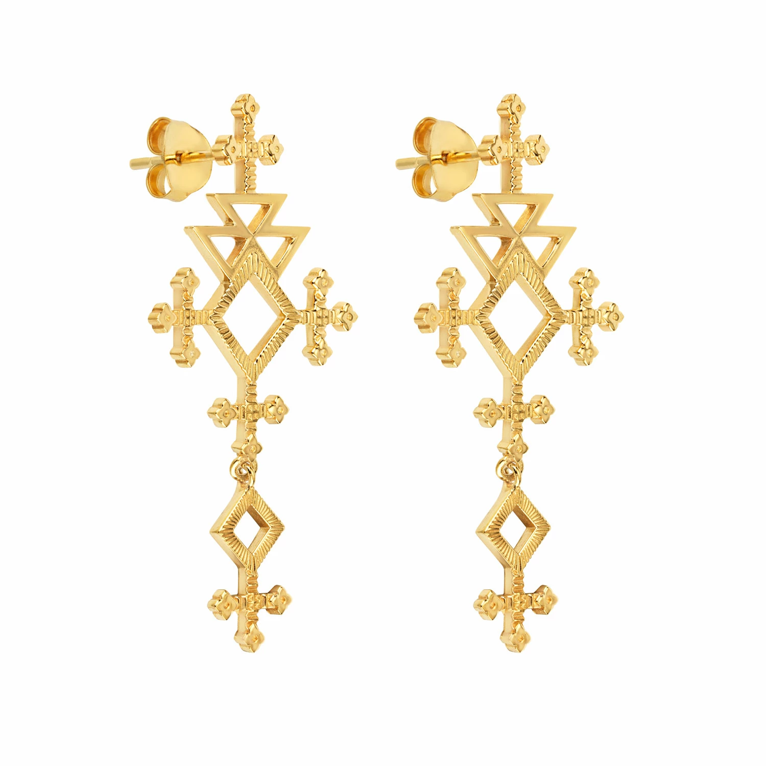 Zoe and Morgan Talitha Earrings Gold 5 Zoe and Morgan Talitha Earrings Gold
