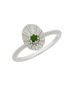 Zoe and Morgan Kina Stacker Ring Silver and Chrome Diopside 5 Zoe and Morgan Kina Stacker Ring Silver and Chrome Diopside