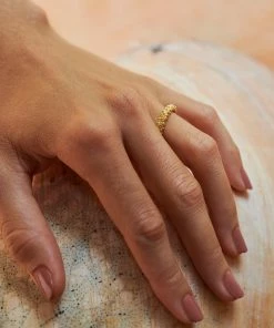 Zoe and Morgan Komodo Stacker Gold Ring