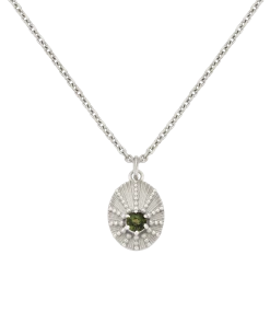 Zoe and Morgan Kina Silver Necklace Chrome Diopside 7 Zoe and Morgan Kina Silver Necklace Chrome Diopside