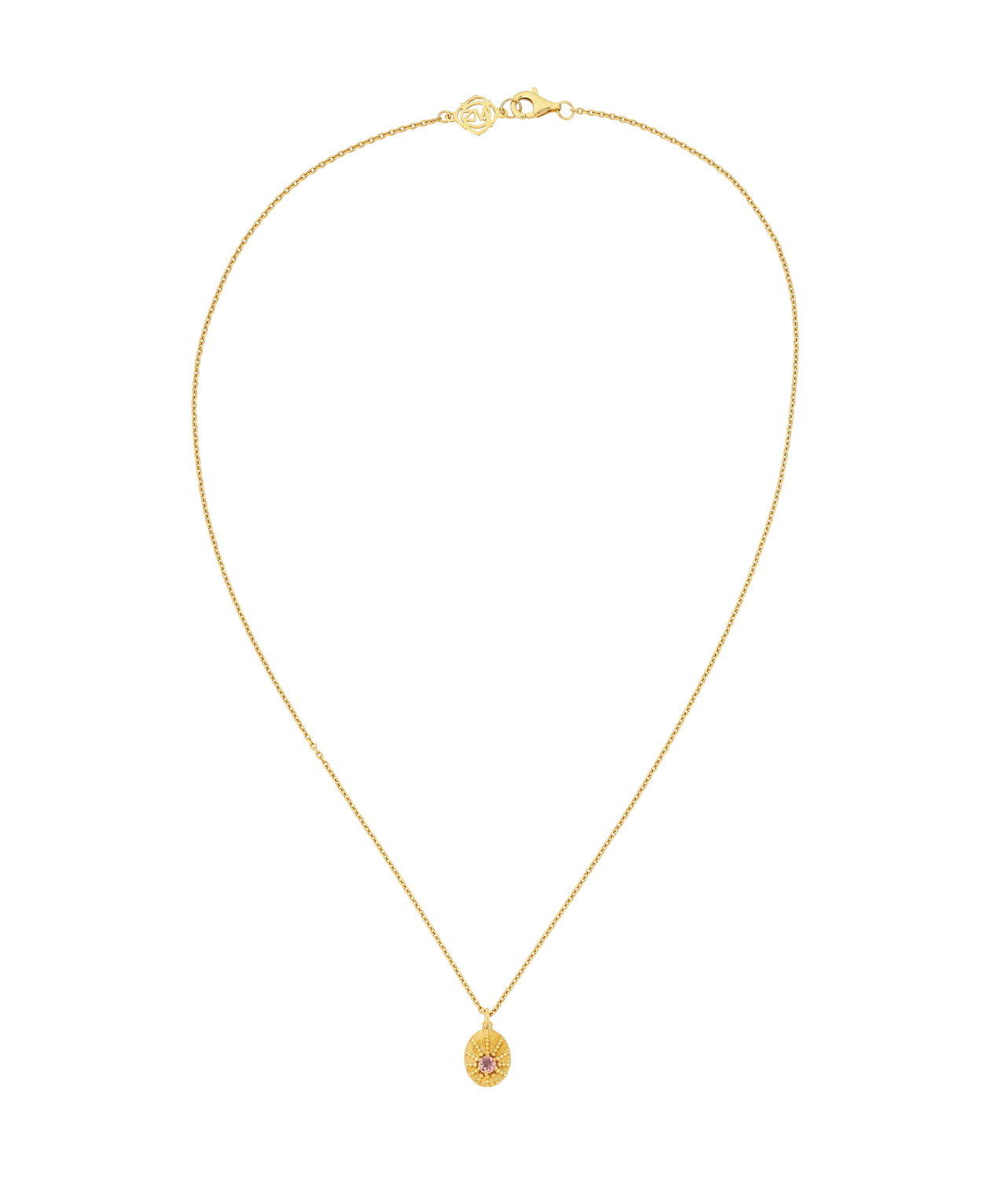 Zoe and Morgan Kina Necklace Gold and Pink Tourmaline 4 Zoe and Morgan Kina Necklace Gold and Pink Tourmaline