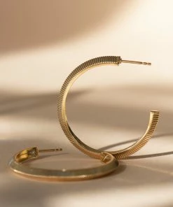 Zoe and Morgan Tasa Hoop Gold