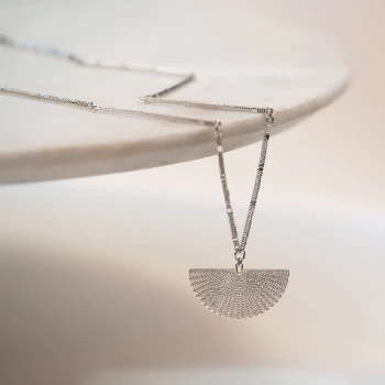 Zoe and Morgan Saros Necklace Silver 1 Zoe and Morgan Saros Necklace Silver