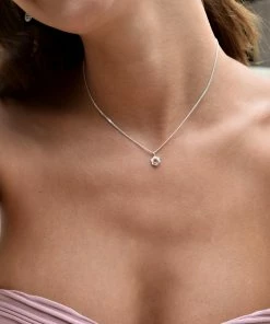 Zoe and Morgan Silver Orange Sapphire Sacral Chakra Necklace