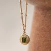 Zoe and Morgan Vera Necklace Gold with Chrome Diopside
