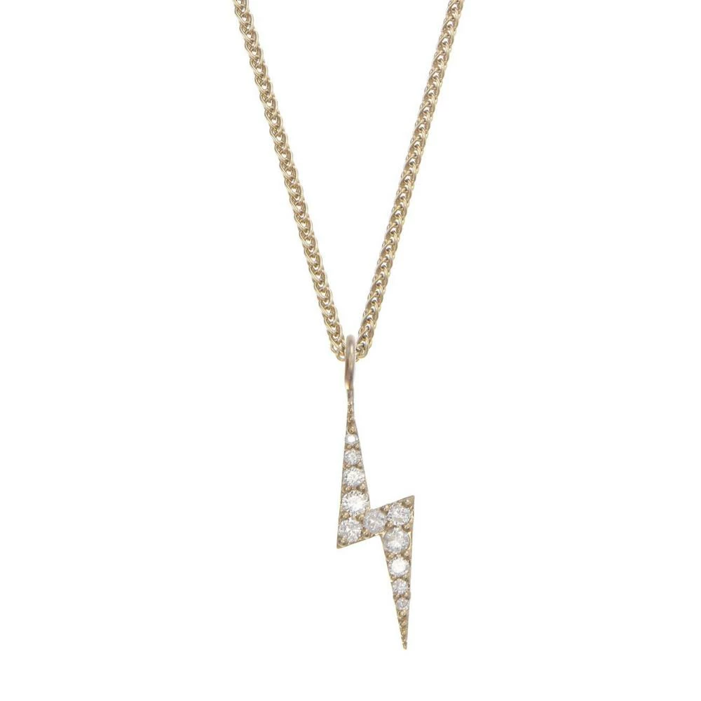 Zoe and Morgan Gold Zap Lightning Diamond Necklace 3 Zoe and Morgan Gold Zap Lightning Diamond Necklace