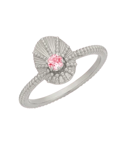 Zoe and Morgan Kina Stacker Ring Silver with Pink Tourmaline 8 Zoe and Morgan Kina Stacker Ring Silver with Pink Tourmaline