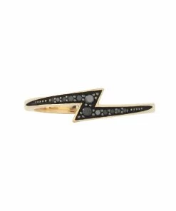 Zoe and Morgan Gold Zap Black Diamond Ring 8 Zoe and Morgan Gold Zap Black Diamond Ring