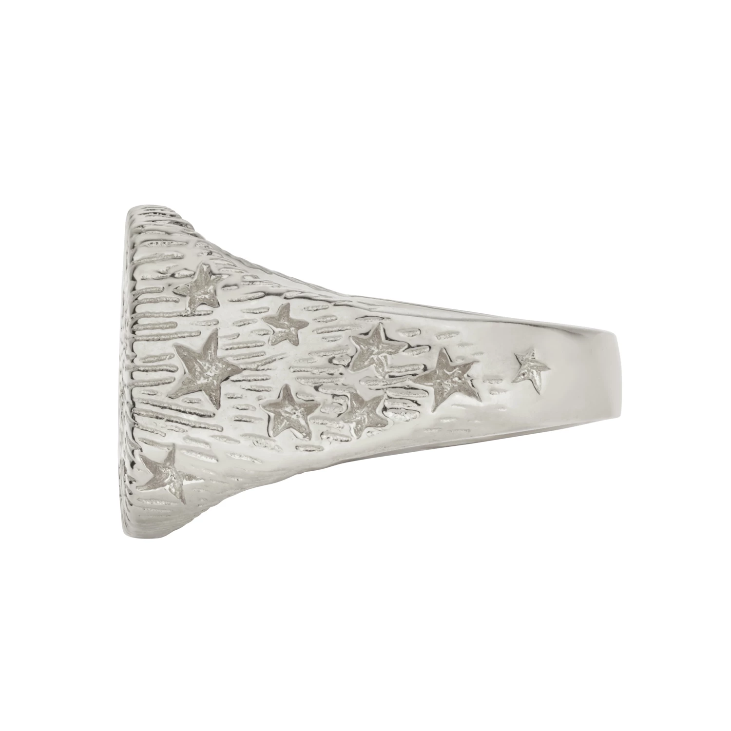 Zoe and Morgan Starry Mens Signet Ring Silver 4 Zoe and Morgan Starry Mens Signet Ring Silver